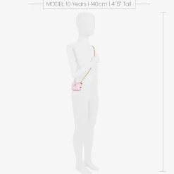 Zaccone Girls Pink Faux Leather Mini Bag (8cm) Hot