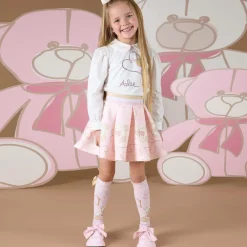 A Dee Girls Pink Faux Leather Patent Shoes Hot