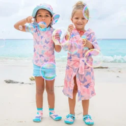 Playshoes Girls Pink Fleece Dressing Gown New