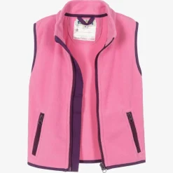 Playshoes Girls Pink Fleece Gilet