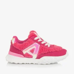 Agatha Ruiz de la Prada Girls Pink Fleece Trainers Outlet