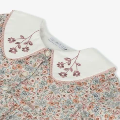 Paloma de la O Girls Pink Floral Cotton Dress Discount