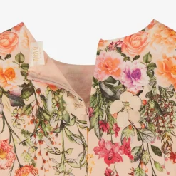 Marlo Kids Girls Pink Floral Cotton Dress Discount