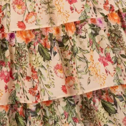 Marlo Kids Girls Pink Floral Cotton Dress Discount