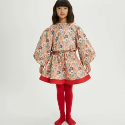 The Middle Daughter Girls Pink Floral Cotton Skirt Outlet