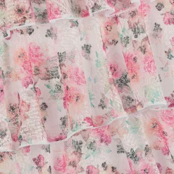 Nessi Byrd Girls Pink Floral Lace Beach Skirt (UV50) Sale