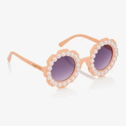 Angels Face Girls Pink Floral Pearl Sunglasses Hot