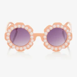 Angels Face Girls Pink Floral Pearl Sunglasses Hot