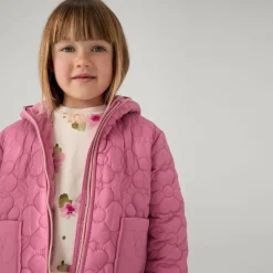 Mayoral Girls Pink Floral Quilted Jacket Sale