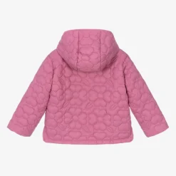 Mayoral Girls Pink Floral Quilted Jacket Sale