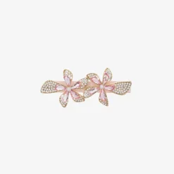 David Charles Girls Pink Flower Hair Clip (8cm) Hot