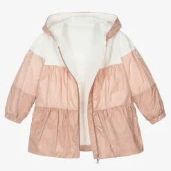 Moncler Enfant Girls Pink Hooded Jacket