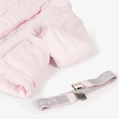 Lapin House Girls Pink Hooded Puffer Coat Hot