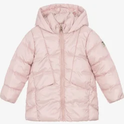 Mayoral Girls Pink Hooded Puffer Coat New