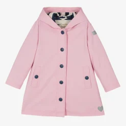 Hatley Girls Pink Hooded Raincoat