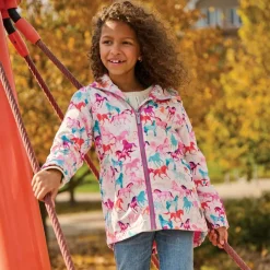 Hatley Girls Pink Horse Print Raincoat Online