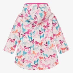 Hatley Girls Pink Horse Print Raincoat Online