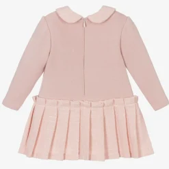 Patachou Girls Pink Jersey & Tweed Dress Hot