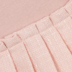 Patachou Girls Pink Jersey & Tweed Dress Hot