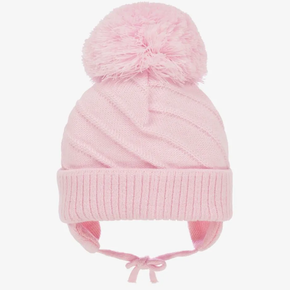 Sätila of Sweden Girls Pink Jim Giant Pom-Pom Hat Discount