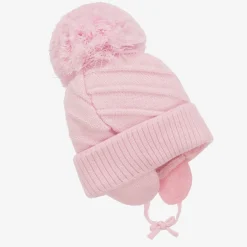 Sätila of Sweden Girls Pink Jim Giant Pom-Pom Hat Discount