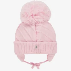 Sätila of Sweden Girls Pink Jim Giant Pom-Pom Hat Discount