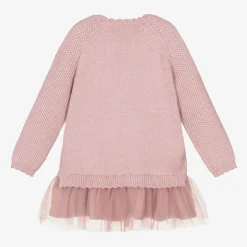 Mayoral Girls Pink Knitted Dress Outlet
