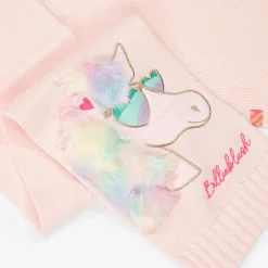 Billieblush Girls Pink Knitted Unicorn Scarf Clearance