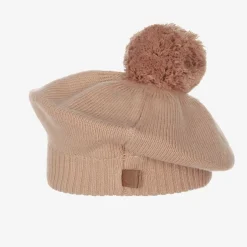 Elodie Girls Pink Knitted Wool Beret Online