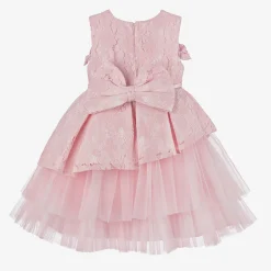 Beau KiD Girls Pink Lace & Tulle Dress