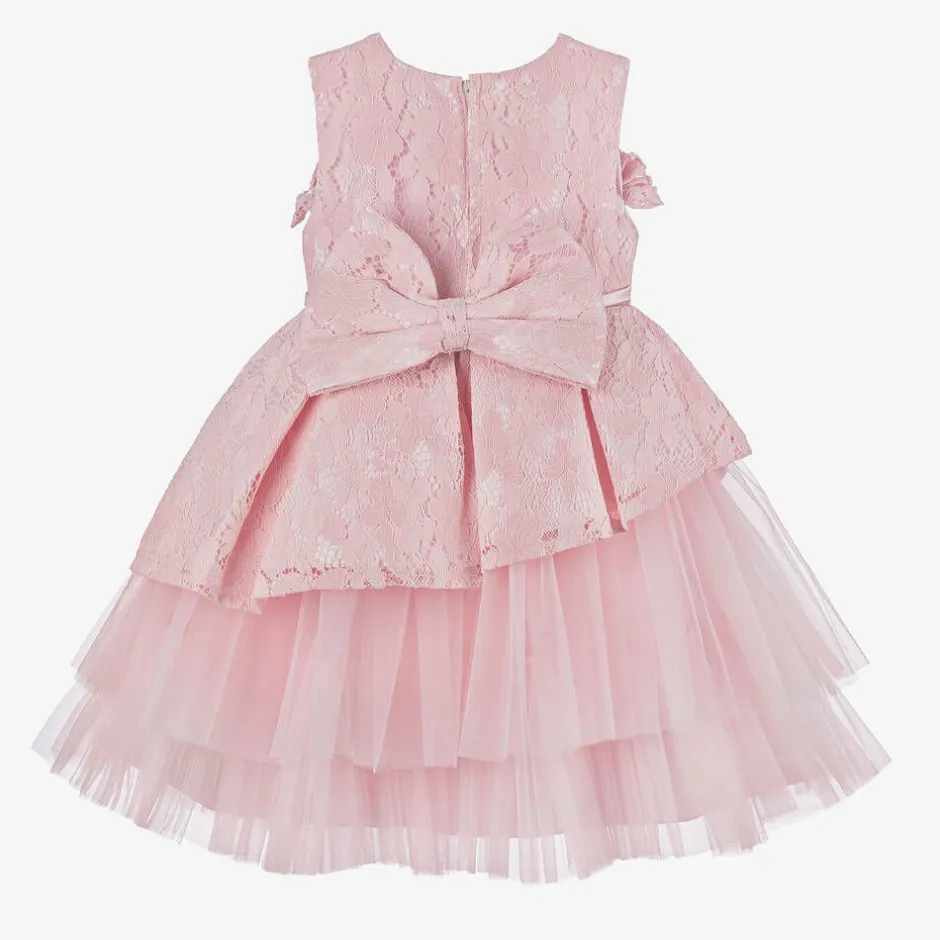Beau KiD Girls Pink Lace & Tulle Dress