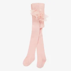 Mayoral Newborn Girls Pink Lace Frill Tights Discount