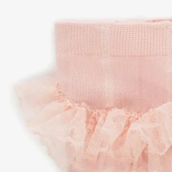 Mayoral Newborn Girls Pink Lace Frill Tights Discount