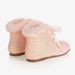 Beau KiD Girls Pink Leather Boots New