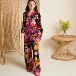 Dolce amp; Gabbana Girls Pink Leather Rhinestones Sliders Online