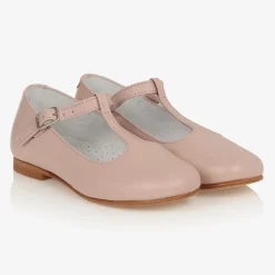 Beatrice amp; George Girls Pink Leather T-Bar Shoes Best