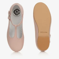 Beatrice amp; George Girls Pink Leather T-Bar Shoes Best