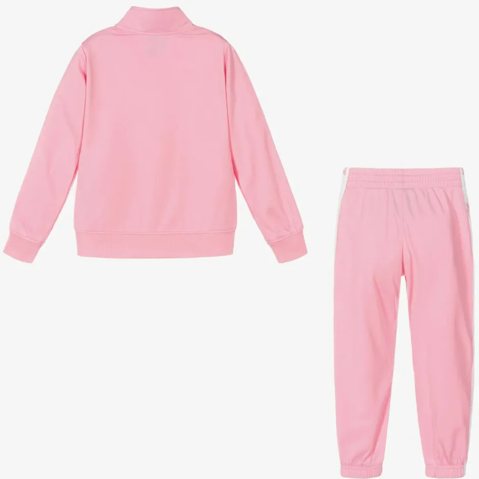 Nike Girls Pink Logo Tracksuit Outlet