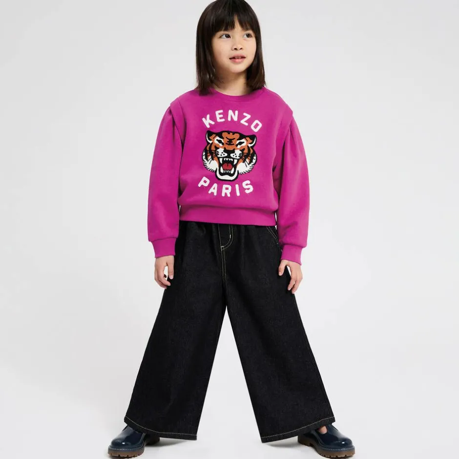 KENZO KIDS Girls Pink Lucky Tiger Sweatshirt Online