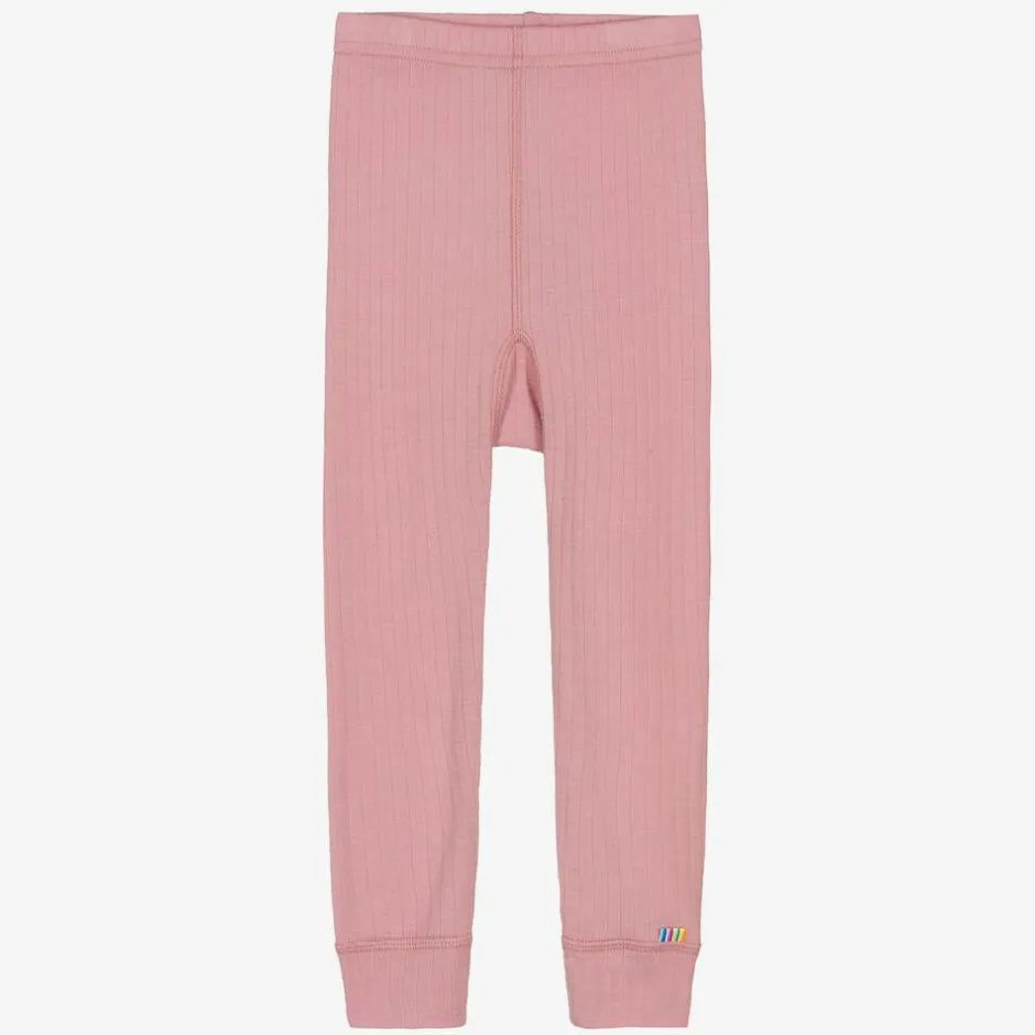 Joha Girls Pink Merino Wool Leggings Sale