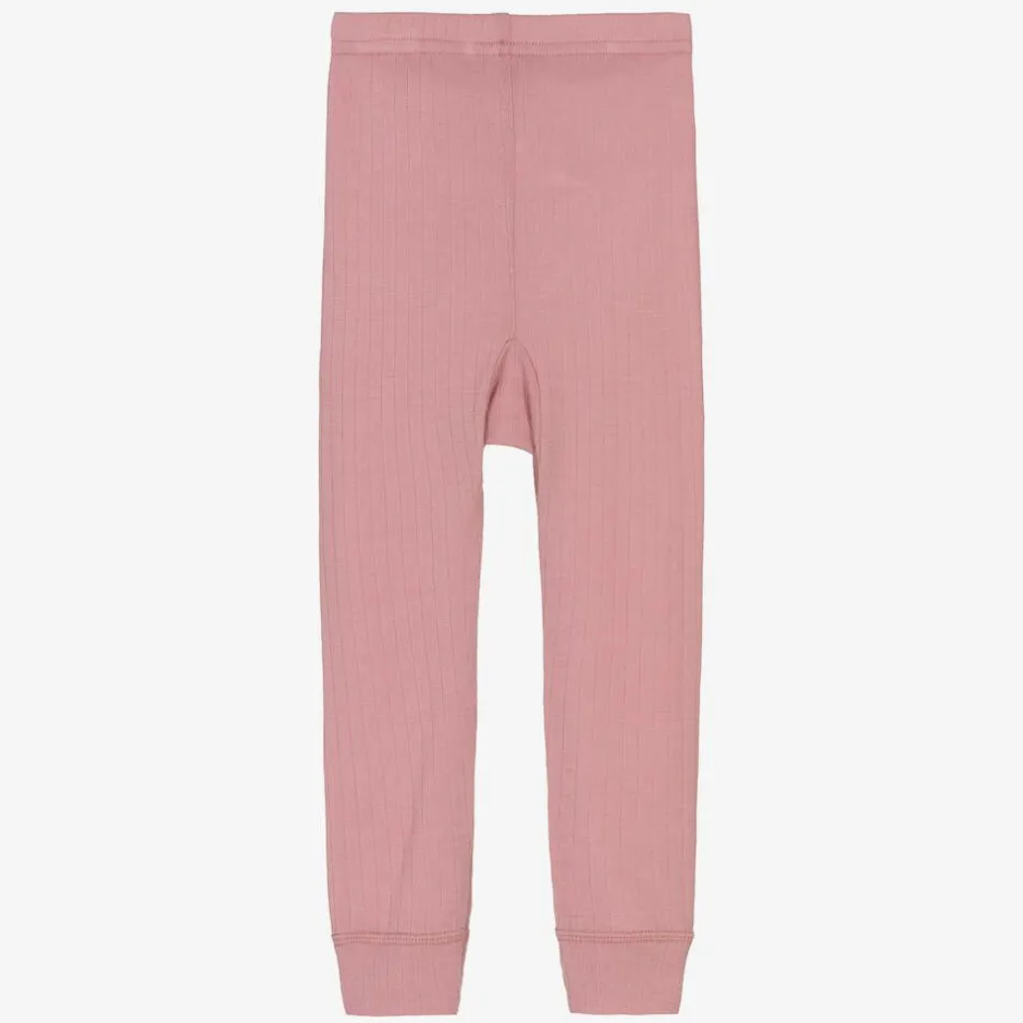 Joha Girls Pink Merino Wool Leggings Sale