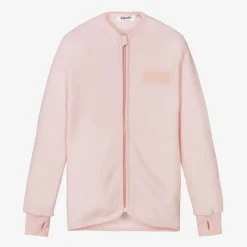 Molo Girls Pink Merino Wool Zip-Up Top WildRose Outlet