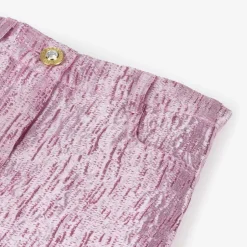Angels Face Girls Pink Metallic Jacquard Skirt OrchidPink Outlet
