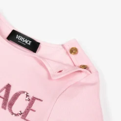Versace Girls Pink Milano Jersey Dress Best