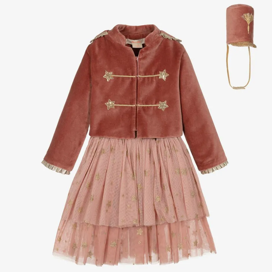 Meri Meri Girls Pink Nutcracker Solider Costume Hot