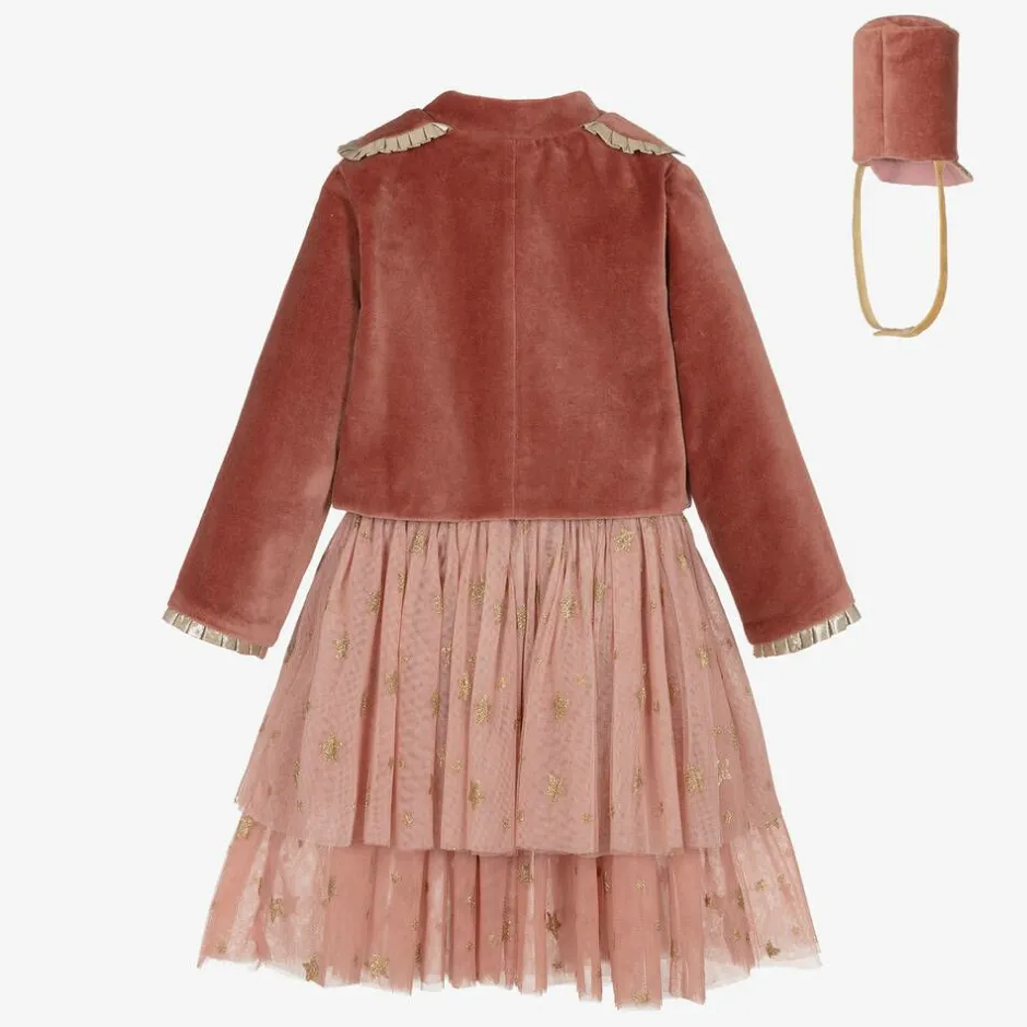 Meri Meri Girls Pink Nutcracker Solider Costume Hot