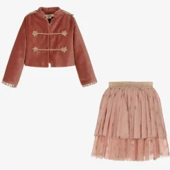 Meri Meri Girls Pink Nutcracker Solider Costume Hot