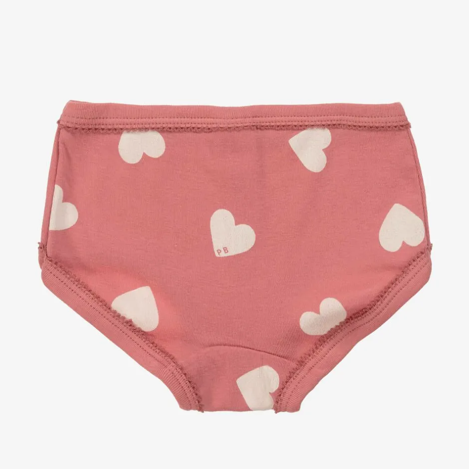 Petit Bateau Girls Pink Organic Cotton Knickers (3 Pack) Hot