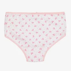 Childrensalon Essentials Girls Pink Organic Cotton Knickers (5 Pack)