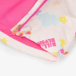 Billieblush Girls Pink Padded Rainbow Cat Jacket Hot